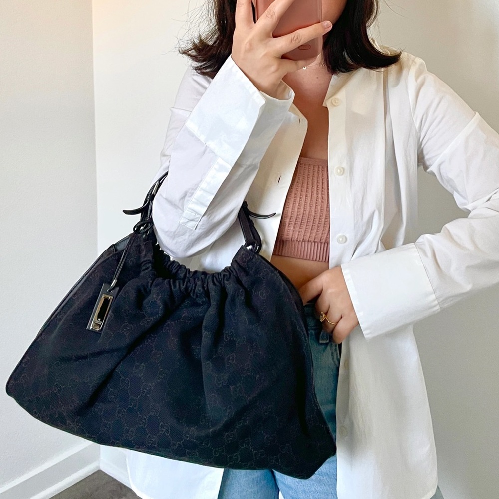 Gucci monogram canvas tote